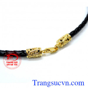 Dây da bọc rồng 4 đốt thời trang