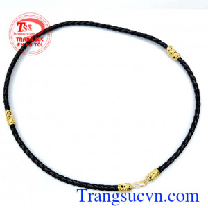 Dây da bọc rồng 4 đốt thời trang