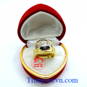 Nhẫn vàng tây đẹp sáng