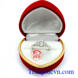 Nhẫn nữ vàng trắng sáng, Nhẫn vàng trắng tinh tế tôn vinh phái đẹp,nhẫn vàng trắng dành cho nữ đeo ngón giữa,chất lượng vàng đảm bảo,thế tác tinh tế. quyến rũ hợn phù hợp với mọi không gian và trang phục