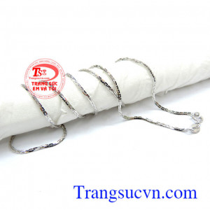 Dây nữ trắng vàng 18k giá rẻ,vòng cổ vàng trắng sang trọng chất lượng vàng tây,dây chuyền vàng trắng đẹp,vòng vàng ý nhập khẩu đẹp, dây chuyền cho nữ tinh tế đẹp