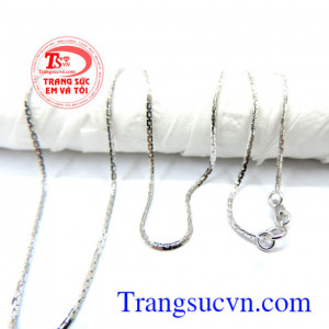 Dây nữ trắng vàng 18k giá rẻ,vòng cổ vàng trắng sang trọng chất lượng vàng tây,dây chuyền vàng trắng đẹp,vòng vàng ý nhập khẩu đẹp, dây chuyền cho nữ tinh tế đẹp