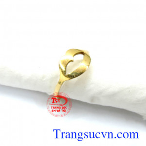 Nhẫn môi ngón út phong cách Hàn