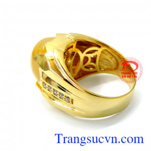 Nhẫn nam vàng tây mệnh Kim Hoặc Thủy, nhẫn nam uy tín