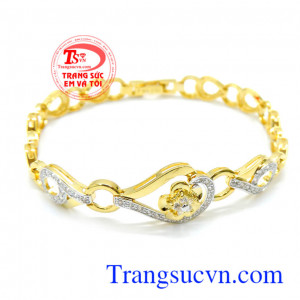Lắc vàng nữ giao hàng toàn quốc. Vòng nữ ngọt ngào nữ tính