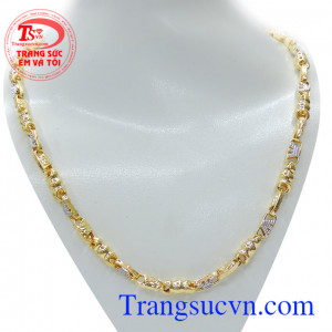 Dây nam vàng sành điệu, dây chuyền nam 10k đẹp, thiết kế kiểu dáng Italy sang trọng, sành điệu, dây chuyền nam vàng tây phong cách cho phái nam, dây chuyền nam thể hiện cá tính của bạn
