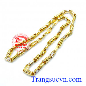 Dây chuyền nam vàng tây sang trọng