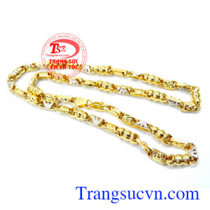 Dây chuyền nam vàng tây sang trọng