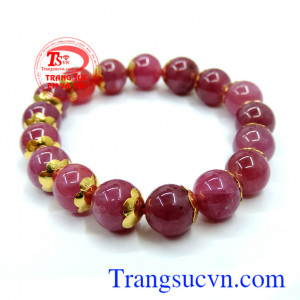 Vòng tay kiểu mới, vòng nữ sang trọng. Vòng ngọc nữ Ruby sang trọng