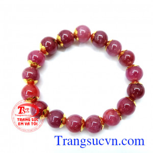 Vòng ngọc nữ Ruby sang trọng, vòng tay nữ. 