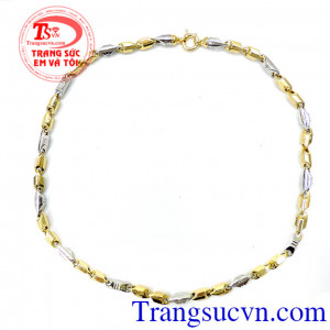 Dây nam 14k mạnh mẽ, dây chuyền nam vàng tây 14k thiết kế tinh tế, vàng sáng bóng, bảo hành 12 tháng