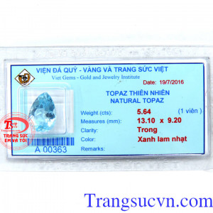 Topaz hình giọt nước thiên nhiên