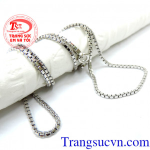 Dây nữ mắt xích vuông 10k Italy mang sự sang trọng đến cuộc sống của bạn