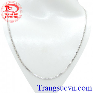 Dây nữ mắt xích vuông 10k Italy, dây chuyền nữ italy nhập khẩu giá chuẩn