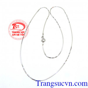 Dây chuyền vàng trắng nhỏ xinh, dây chuyền vàng tây 10k
