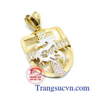 Chiếc Mặt dây nam vàng tây rồng đẹp may mắn dành cho nam,