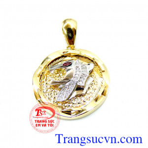 Mặt dây chuyền nam hình báo đẹp