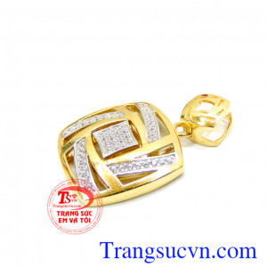 Bán mặt dây chuyền vàng tây 10k giá rẻ kiểu dáng hiện đại nữ tính. Mặt dây nữ sang trọng giá rẻ