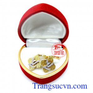 Bông tai vàng tây 18k đẹp cao quý,