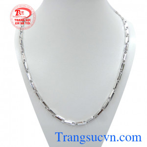 Dây vàng trắng Italy 18k sang trọng và mạnh mẽ