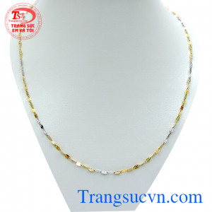 Dây vàng trắng Italy 18k quý phái tinh tế dành cho phái đẹp