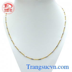 Dây vàng trắng Italy 18k quý phái tinh tế dành cho phái đẹp