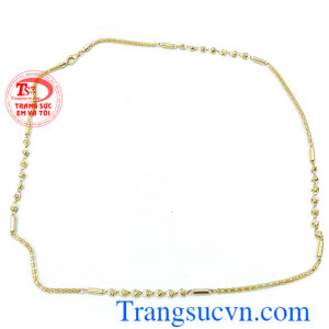 Dây chuyền vàng màu ý 18k