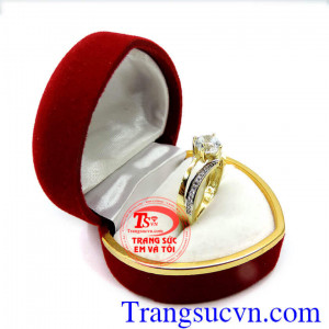 Nhẫn nữ vàng tây Nhẫn nữ vàng tây xinh quý phái dành cho phái nữ. Nhẫn nữ kim cương vàng tây 10k