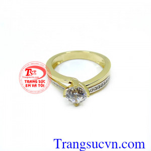 Nhẫn nữ vàng tây xinh Nhẫn dành cho nữ xinh. Nhẫn nữ kim cương vàng tây 10k