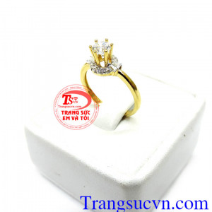Nhẫn Nữ Đá Quý Thời Trang Sản Phẩm Chất Lượng Và Giá Tốt. Nhẫn nữ đá quý korea vàng 10k