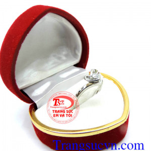 Nhẫn nữ vàng trắng korea 10k