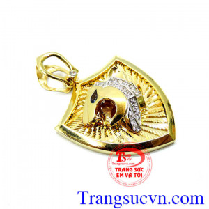 Mặt dây nam hình báo vàng 10k, mặt nam báo vàng đẹp Chất lượng đảm bảo