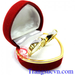 Nhẫn cưới cặp đôi uyên ương Korea