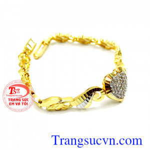 Lắc nữ mặt trái tim dẽ thương