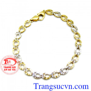 Lắc nữ vàng tây korea đẹp