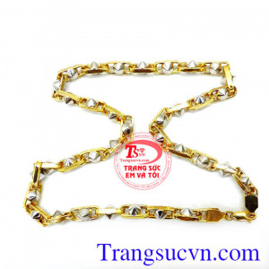 Dây chuyền nam vàng tây sang trọng, mạnh mẽ