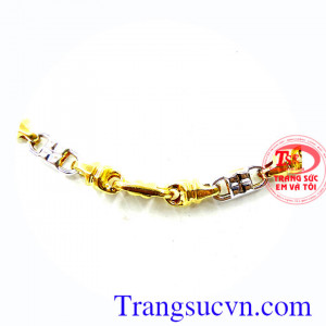 Dây chuyền nam vàng tây sang trọng