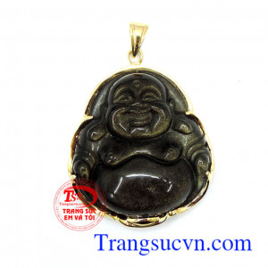 Mặt vàng di lặc tinh thể núi lửa, mặt di lặc bọc vàng 14k đẹp, bảo hành 12 tháng, giao hàng toàn quốc, có thu mua lại với thời hạn vĩnh viễn,