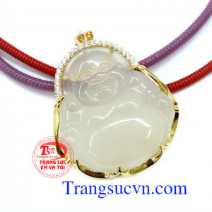  mặt di lặc mang nhiều ý nghĩa phong thủy, là tấm bùa hộ mệnh thay đổi vận khí cũng như sự thuận lợi trong cuộc sống, Mã não Di lặc mặt vàng