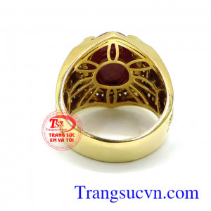 Nhẫn nam vàng tây 18k