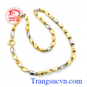 Dây chuyền nam vàng tây sang trọng, mạnh mẽ