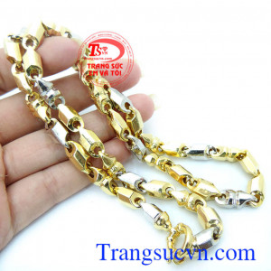 Dây chuyền nam vàng tây sang trọng, mạnh mẽ