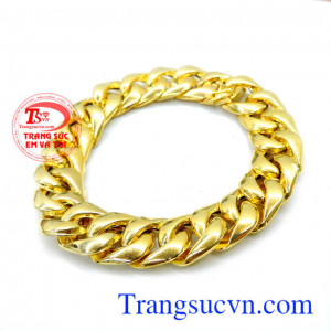 Lắc tay vàng 10k nam tính