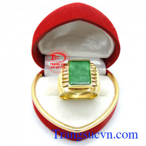 Nhẫn nam jadeite cá tính