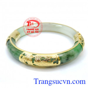 Vòng vàng thời trang ngọc