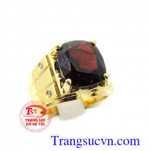 Nhẫn vàng đá ganet tự nhiên hàng đảm bảo chất lượng nhẫn nam và vàng Uy tín nhiều năm bán hàng trên toàn quốc