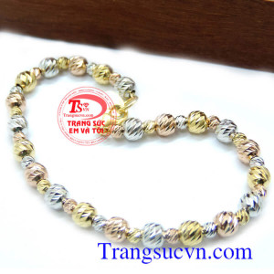 Lắc bền đẹp là món quà ý nghĩa tặng phái đẹp. Lắc nữ Itali dạng bi