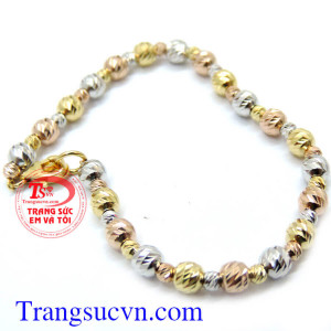Lắc bi nhập khẩu bền đẹp và sáng bóng. Lắc nữ Itali dạng bi