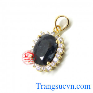 Mặt dây sapphire thiên nhiên TSVN đen kiểu mẫu đa dạng, tinh tế.