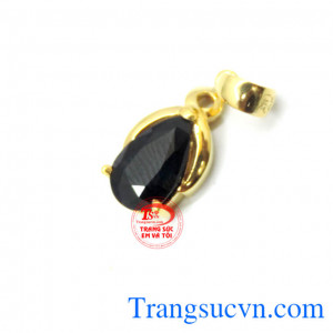 Mặt dây sapphire giọt nước đẹp, mặt dây gắn đá quý Sapphire, mặt dây thời trang, kiểu mẫu đa dạng, tinh tế.